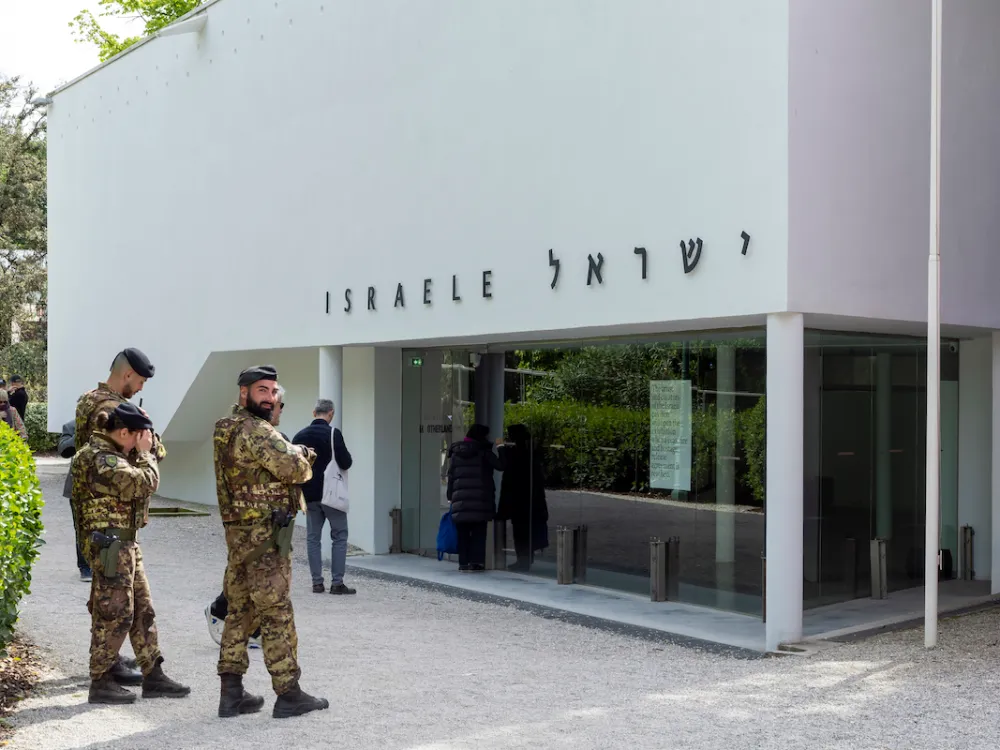 イスラエル館の外観。Photo: Luc Castel/Getty Images