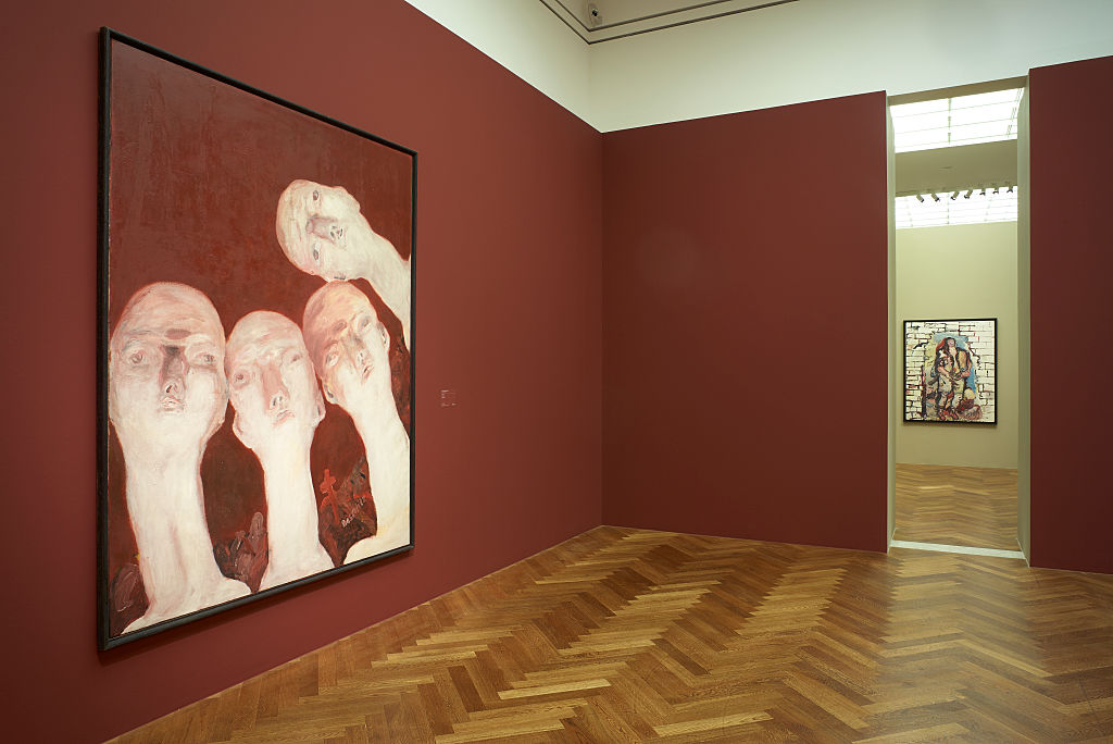 ドイツ・フランクフルトのシュテーデル美術館で開催された展覧会の展示風景。2016年6月29日撮影。Photo: Hans-Georg Roth/Corbis via Getty Images