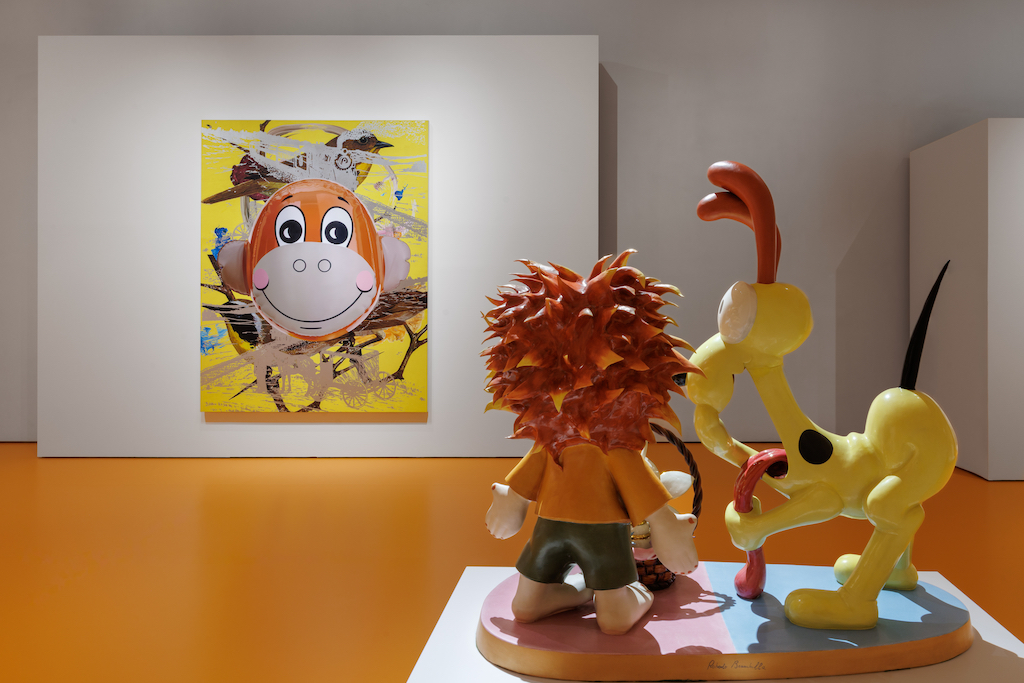 ジェフ・クーンズ「Paintings and Banality」の展示風景。Photo: © Jérémie Souteyrat / LOUIS VUITTON