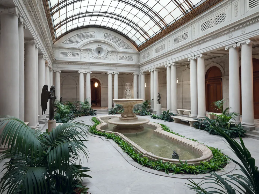 The garden court of the Frick Collection. Photo Joseph Coscia Jr.