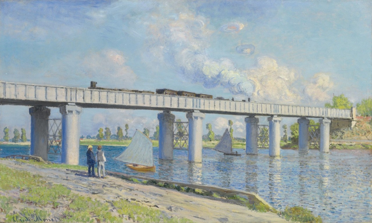 《アルジャントゥイユの鉄道橋》（1873-74）　Photo : Christie’s