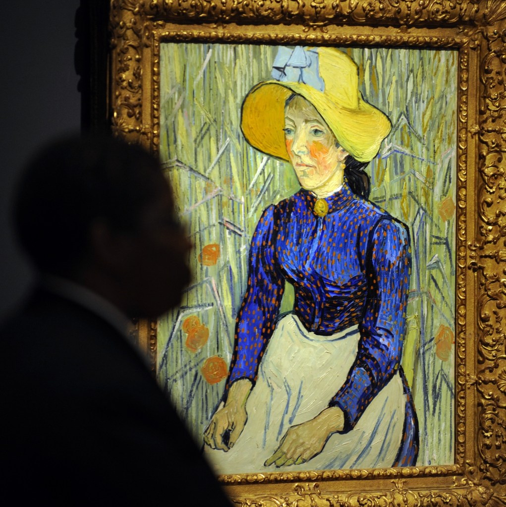 フィンセント・ファン・ゴッホ《Peasant Woman Against a Background of Wheat》（1890）　Photo: Timothy A. Clary/AFP via Getty Images