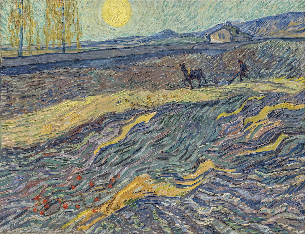フィンセント・ファン・ゴッホ《Laborer in a Field》（1889）　Photo: Christie’s