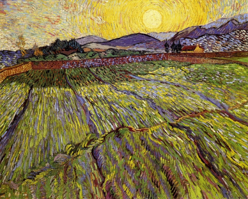 フィンセント・ファン・ゴッホ《Landscape with Rising Sun》(1889)　 Photo: Sotheby’s