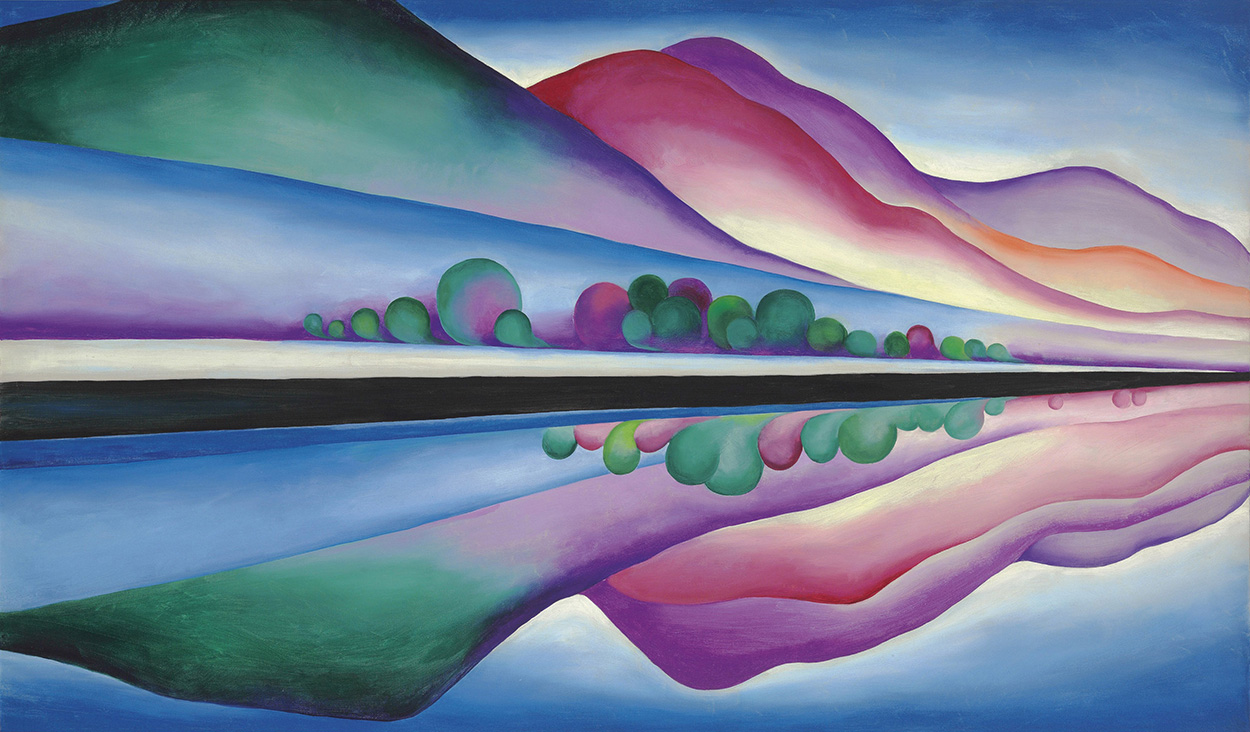ジョージア・オキーフ《Lake George Reflection》（1921-22）