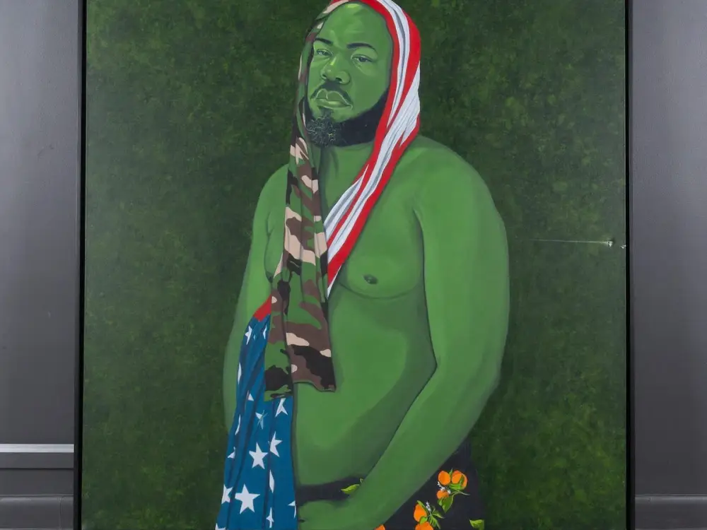 クラレンス・ヘイワード《Man in the Garden》（2025） Photo: Courtesy Houston Museum of African American Culture