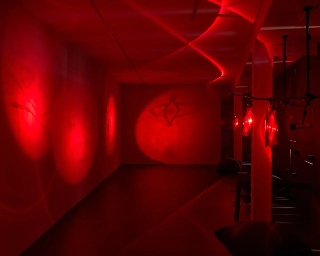 View of Thandi Loewenson’s 2026 exhibition at the Storefront for Art and Architecture, New York.