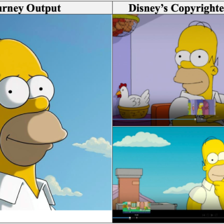 著作権侵害の疑いがあるとして、ディズニー側が提出したAI生成画像のひとつ。Photo: via Disney/NBCU lawsuit