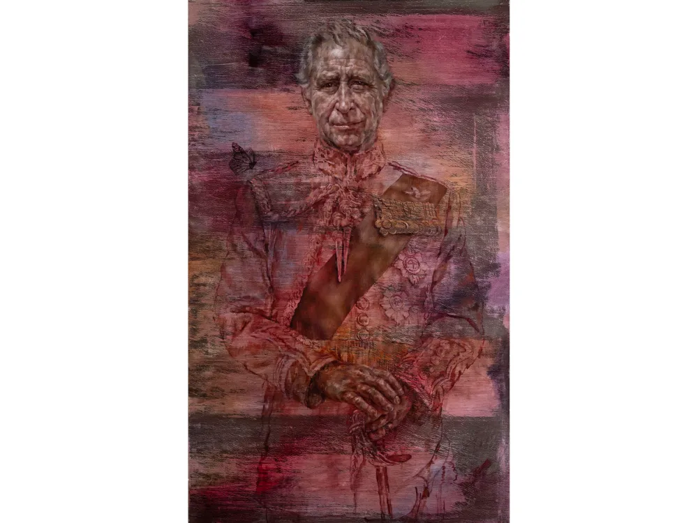 ジョナサン・ヨー《HM King Charles III Study I》（2023） Photo: ©Jonathan Yeo 2023