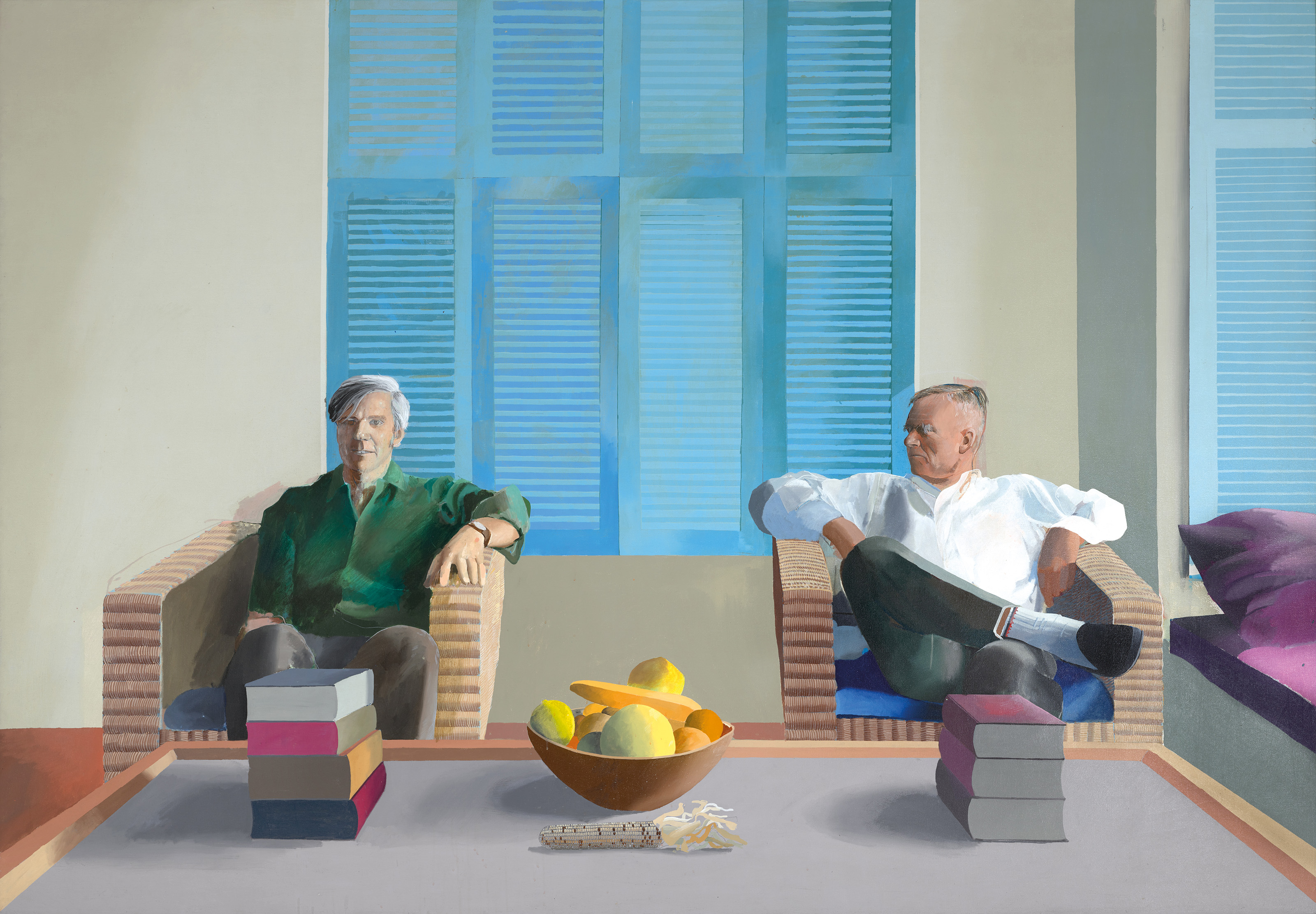 デイヴィッド・ホックニー《Christopher Isherwood and Don Bachardy》（1968） Photo: Jonathan Wilkinson, © David Hockney