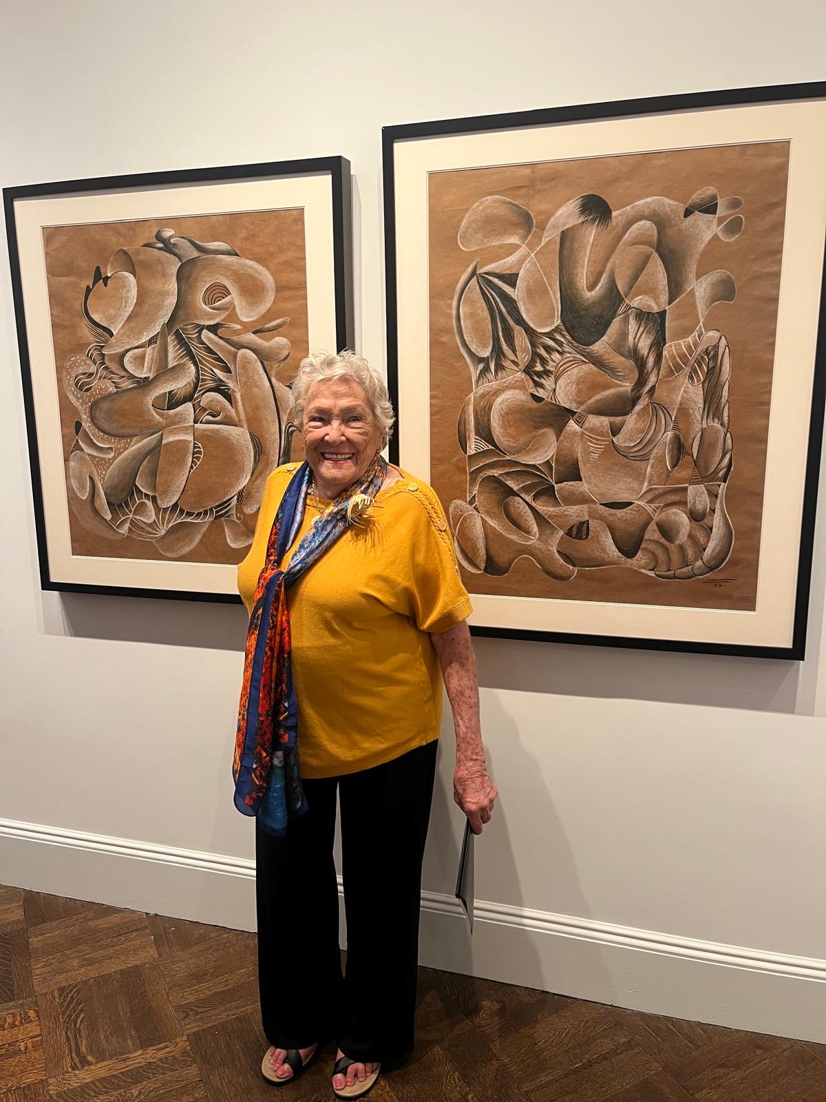 リチャード・ソルトンで開催された個展でのコゼット・ゼノ。Courtesy Richard Saltoun